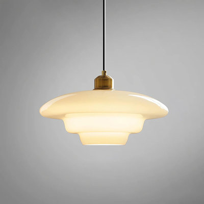 Luminaire suspendu en verre Schoolhouse