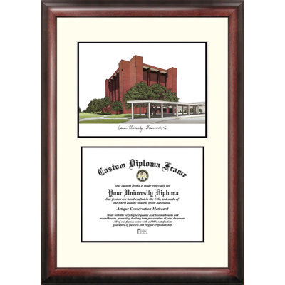 NCAA Lamar Cardinals Scholar Lithograph Diploma Frame