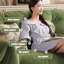 Coussin modulaire en polyester vert-1593027483-1593027482