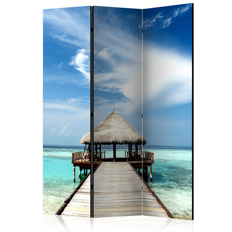 Gendron 172cm H Folding Room Divider, 3