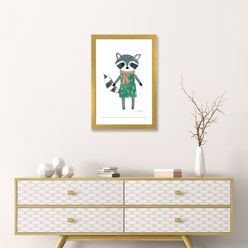 Décoration murale quartier Pals II pour enfants, H 32 po x l 24 po x P 1 po, Papier encadré doré