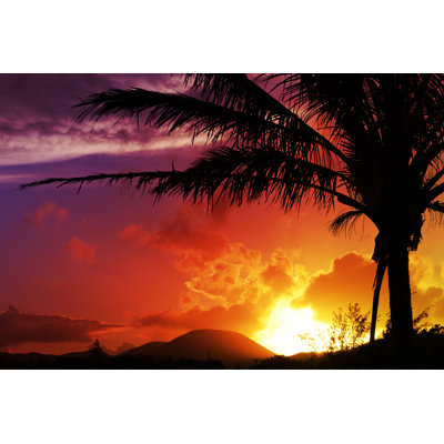 Easter Island Sunset - Wrapped Canvas Print