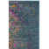 Felty Floral Blue Area Rug