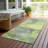 Machine Washable Indoor/Outdoor Xhevrie Green Rug-1478166281