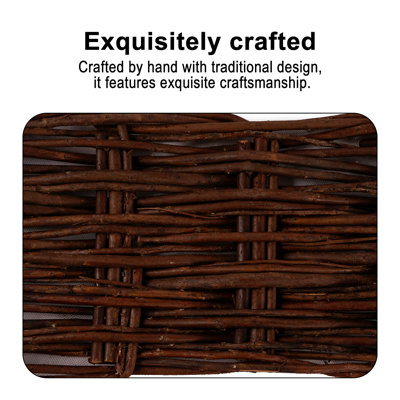 16"H X 48"W Natural Woven Wood Edging