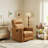 31.5" Wide Modern Ultra Comfortable Swivel And Rocker Manual Reclining Home Theater Seating-725702665