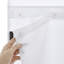 Ensemble de rideau de douche et doublure antimicrobien blanc uni - 71 x 77 po + 70 x 57 po (paquet de 24)-125635991