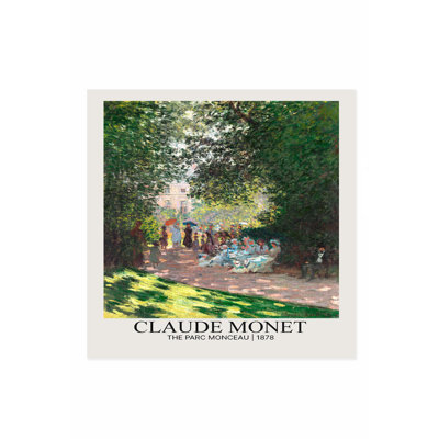 «Landscape and Nature Claude Monet The Parc Monceau», reproduction d'art classique sans cadre