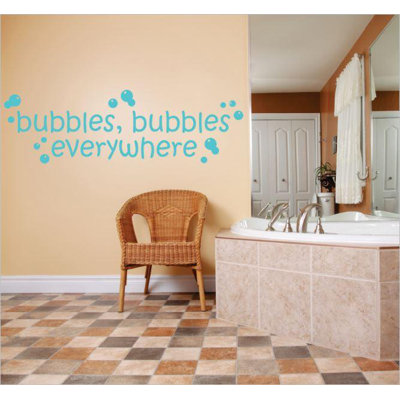Décalcomanie murale bulles et bulles
