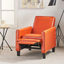 Fauteuil inclinable souple, fauteuil inclinable pour décoration intérieure élégante - orange