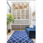 Tapis bleu / blanc Sera-743131752