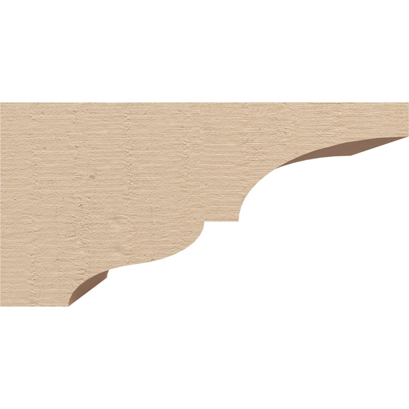 Bois de cèdre brut Asheboro, grain de bois TimberThane Corbel, apprêté brun clair, H 4 po x l 4 po x P 8 po