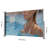 71"X138" Retractable Side Awning Screen, Semi-Transparent With UV Printing,UPF50+, Ideal For Blocking Dust,Sunshine And Wind, Creating Private Space For Garden,Balcony And Swimming Pool.