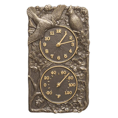 8'' Outdoor Clock Thermometer