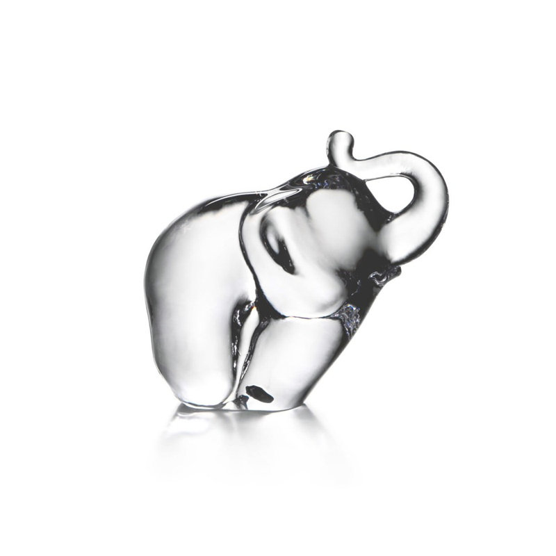Handmade Glass Elephant Figurine