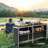 Rectangular Aluminum Patio Folding Bar Table-1509737684