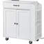 Armoire de rangement sur roulettes avec station de charge pour îlot de cuisine