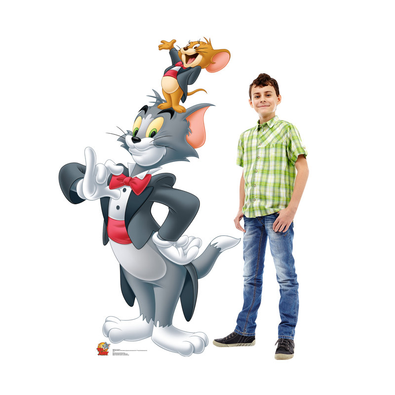 Tom & Jerry Life-Size Cardboard Standup with Easel