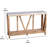 Adharsh 52'' Marble Top Console Table-860598045