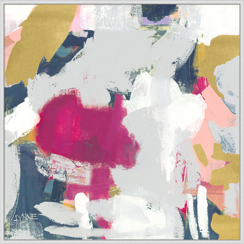 Cabriole 1 par Lillian August - peinture sur toile à cadre flottant