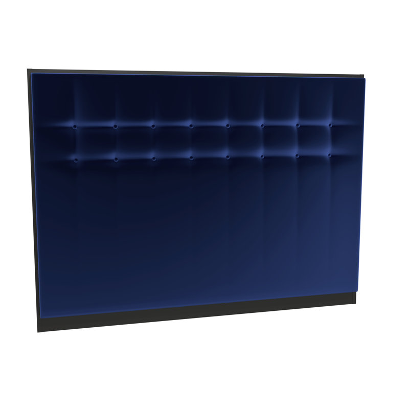Euclid Upholstered Headboard, Double (4'6), Silver