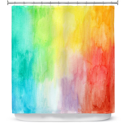 Rideau de douche simple en arc-en-ciel artsy