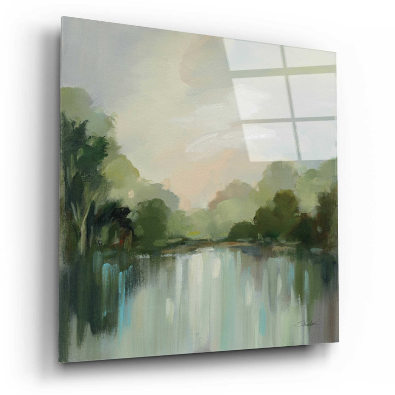 «Cool Spring Day» par Silvia Vassileva, art mural en verre acrylique, H 12 po x l 12 po x P 0,13 po