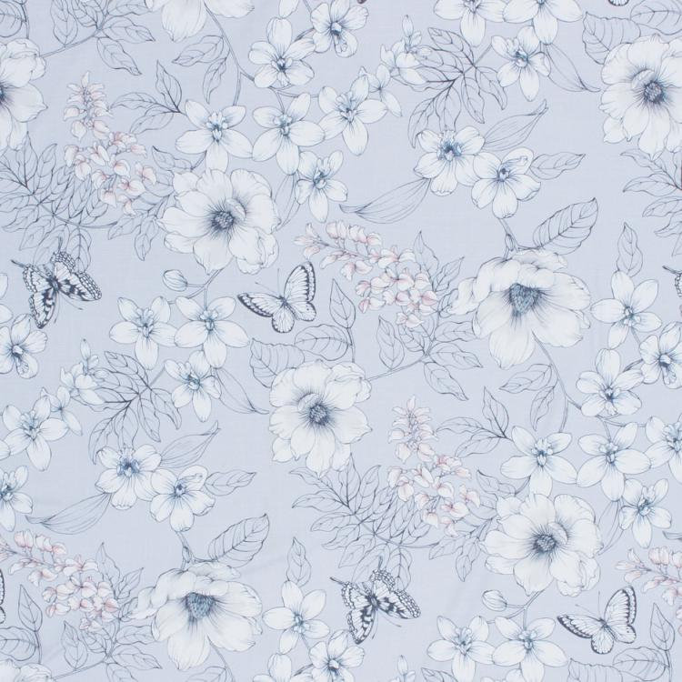 Suite 100% Cotton Fabric, Silver
