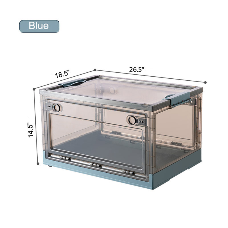 ColorSize Stackable Storage Container, 14.5" H x 26.5" W x 18.5" D, Blue