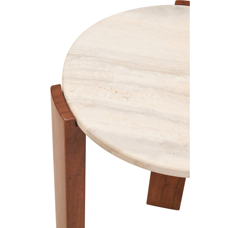 Cephus End Table, Brown, Cream