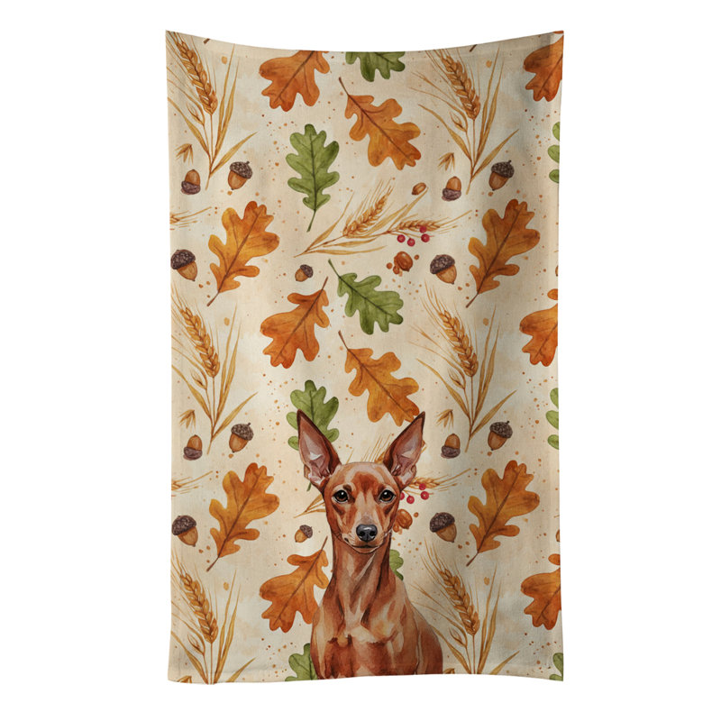Serviette de cuisine tricolore Sheltie, Red Miniature Pinscher Min Pin