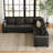 Shavera 6 - Piece Velvet Large L Shaped Corner Sectional Sofa Solid Wood Livingroom Couch-1800555263