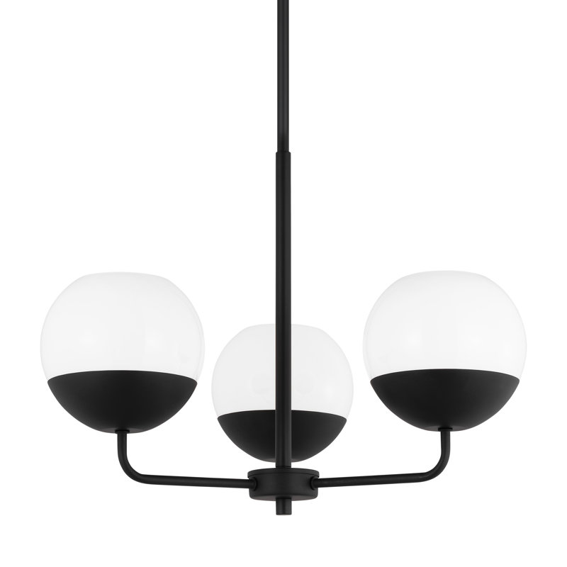 Avoca 3-Light Chandelier, Midnight Black
