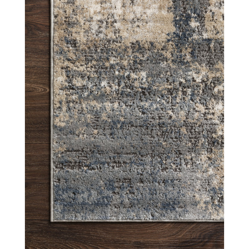 Tapis ivoire / gris Eleanore, Tapis de couloir 2 pi 8 po x 7 pi 6 po