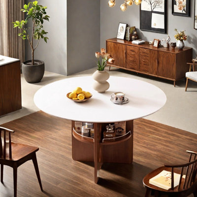 High-end Multi-functional Storage Round Table