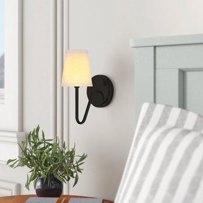 Ponta 1-Light Dimmable Metal Armed Sconce
