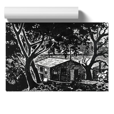 House in the Woods by Henry Lyman Sayen - Frameless Print