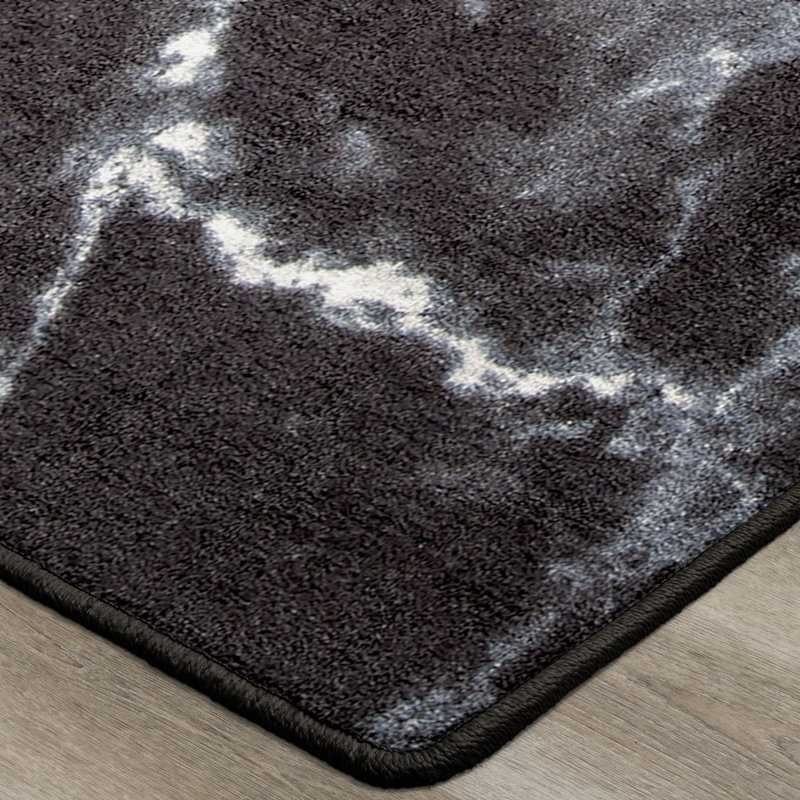 Tapis noir Imagine Stratas Nero
