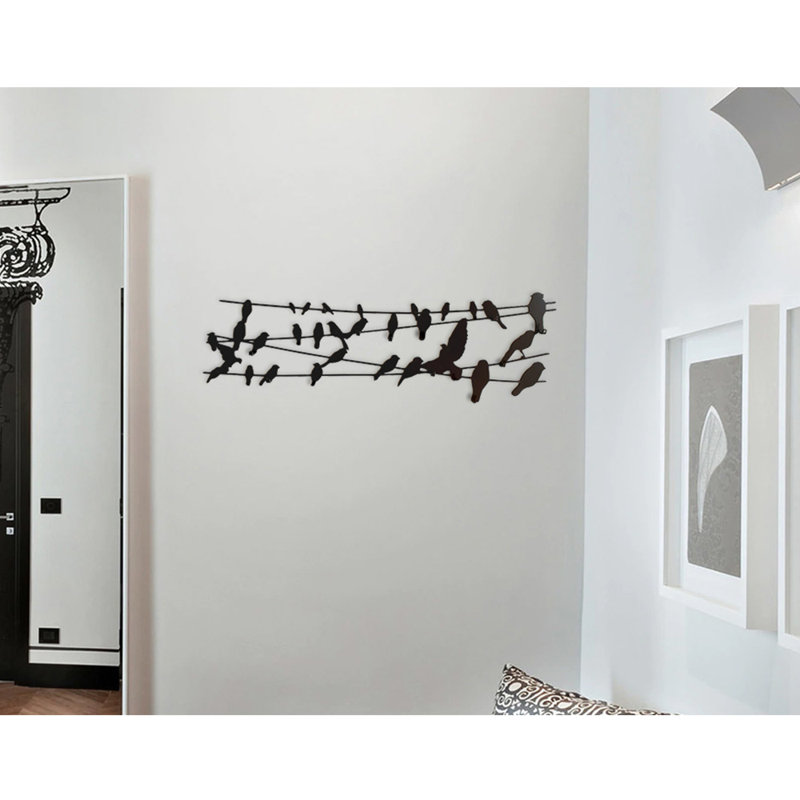Negrete Steel Wall 9 - Hook Wall Mounted Coat Rack