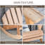 Chaise berçante Adirondack en bois Muskoka-1154358429