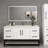 Victoria 60'' Wall-Mounted Vanity with Single Reinforced Acrylic Sink & Rack-98932727