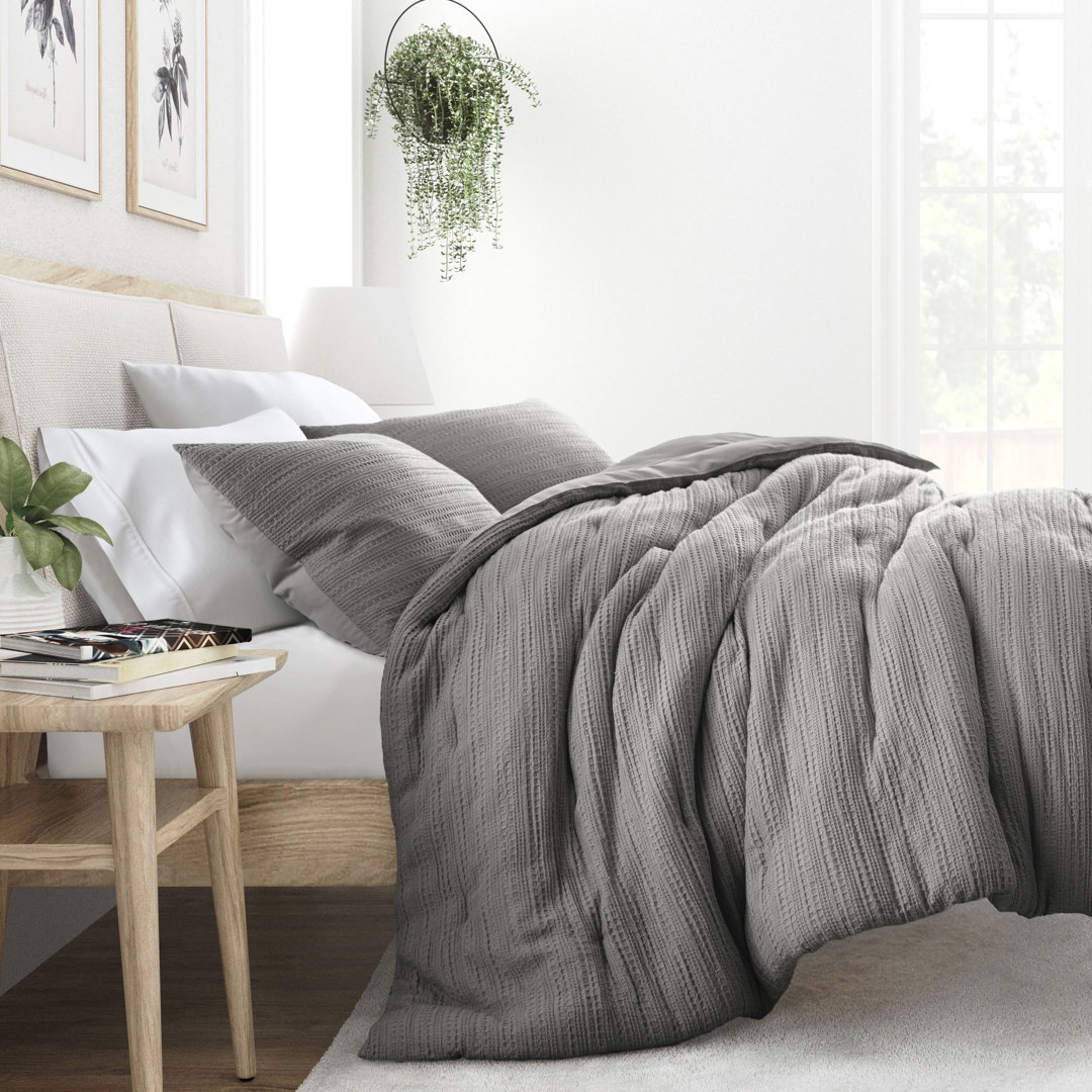 Boysen All Season Textured Down Alternative Comforter Set Ebern Designs 