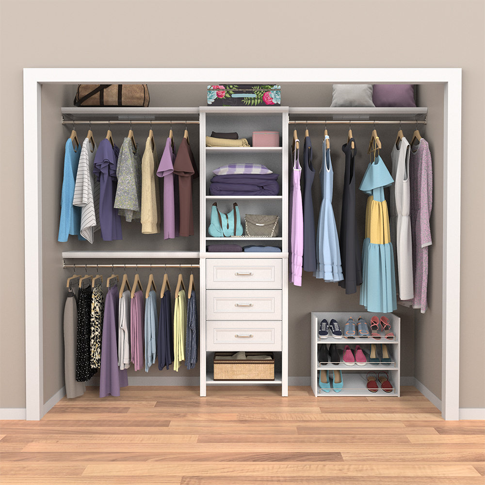 Impressions White Wood Drawer Kit for Impressions Tower ClosetMaid 