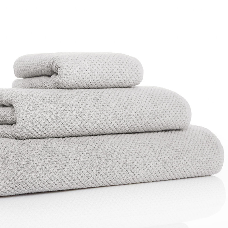 Bee Waffle Waffle Fingertip Towel, Silver, Washcloth