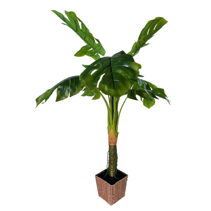 Faux Philodendron Tree, 48" H x 32" W x 28" D