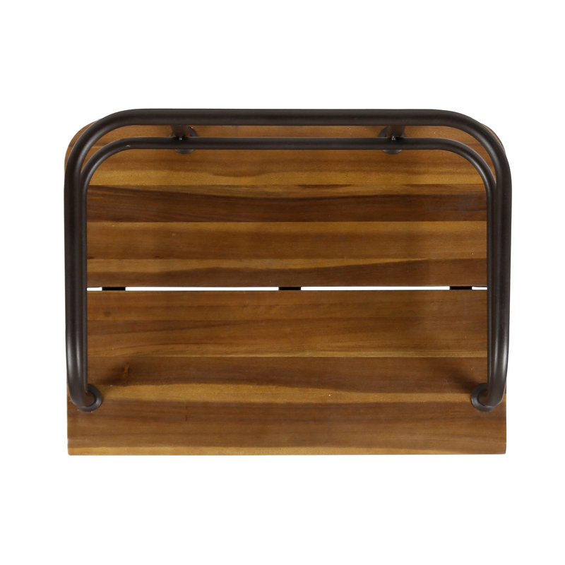 ZION INDUSTRIAL WOOD AND METAL CHAIR (Set Of 2)