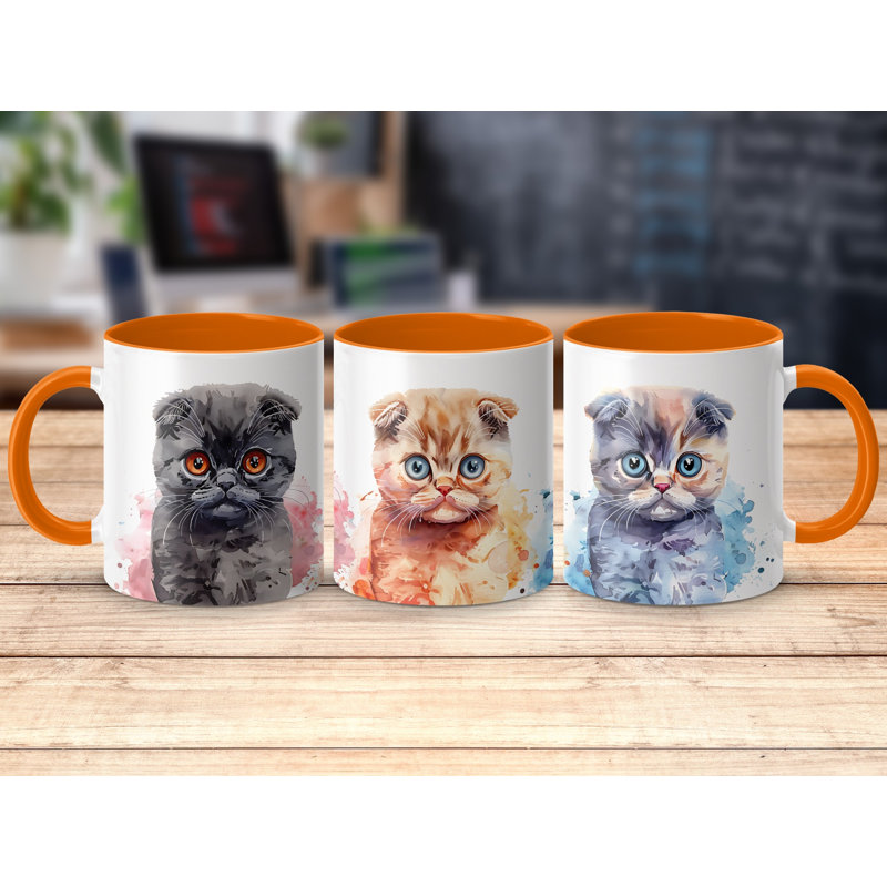 Ceramic Coffee Mug, Orange