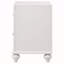 Table de chevet 2 tiroirs blanche