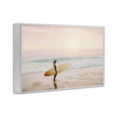Surfer Cowgirl on Beach Giclee Art by Sisi and Seb