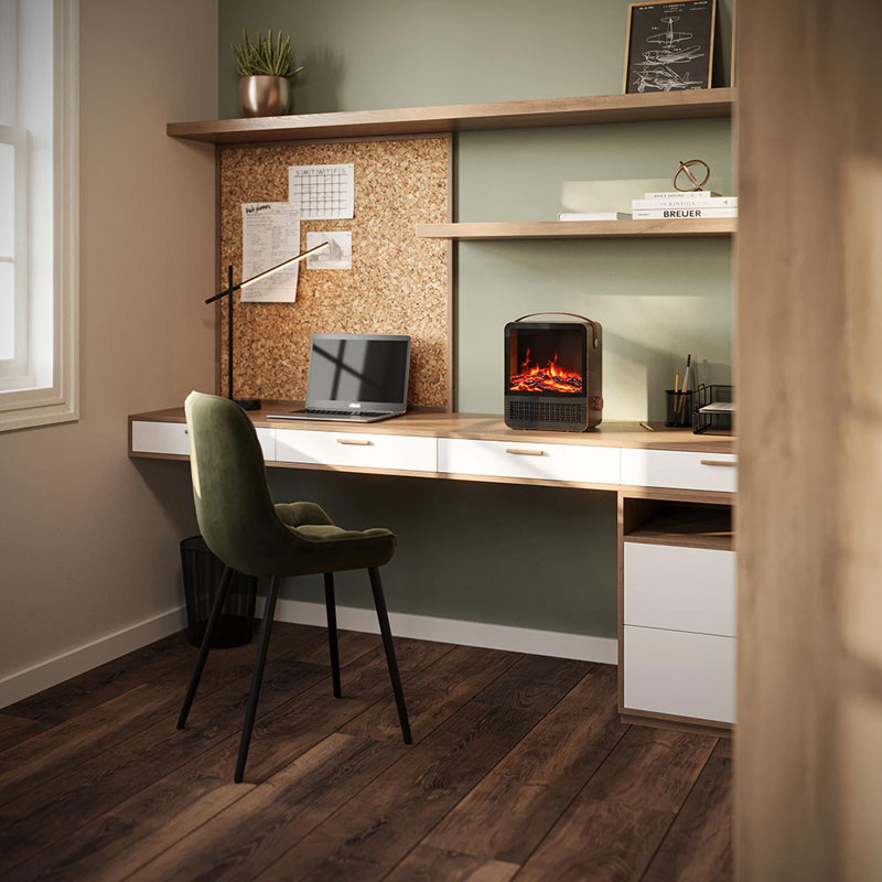 Hearth Brands Electric Fireplace Portable Space Heater with 3D Flame Effect | 1500W
